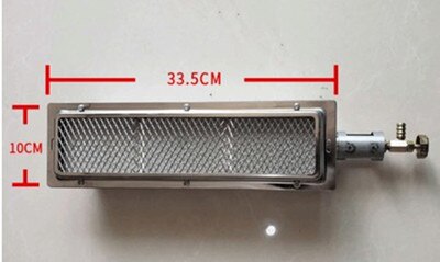 Kaupallinen infrapuna energiaa säästävä kaasupoltin grilli keraamiset levyt poltin bbq ruostumaton teräs infrapuna poltin suuttimella: 335 x 100mm