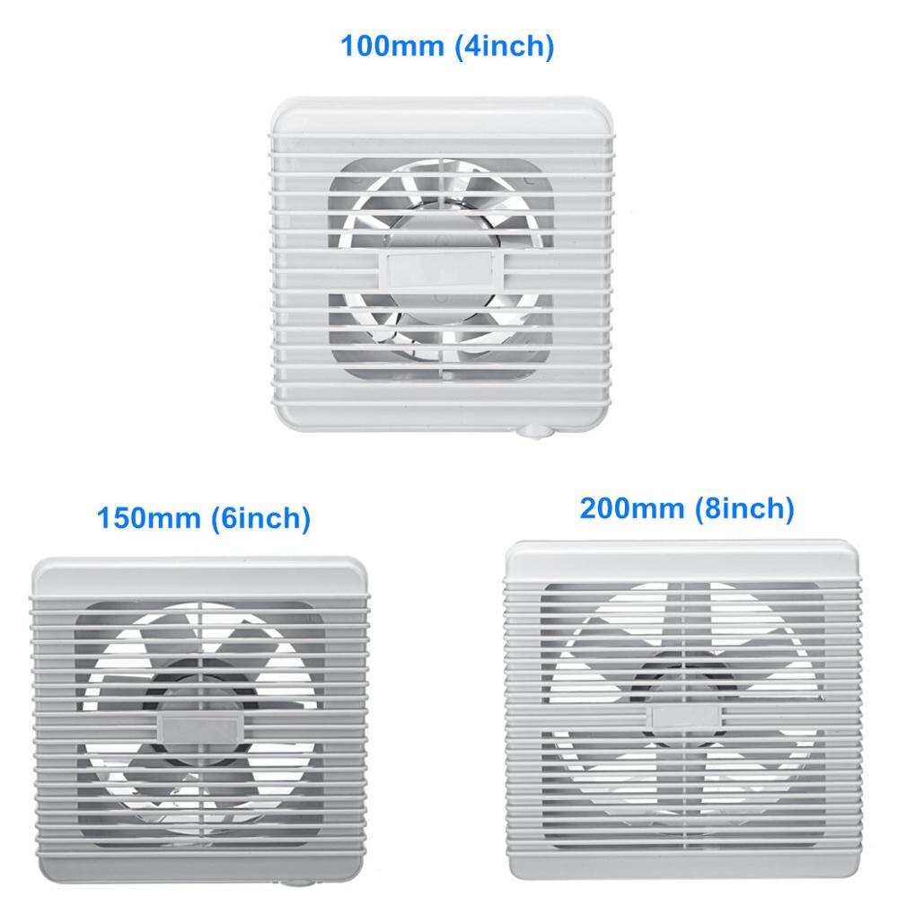 4/6/8 Inch Waterdichte Badkamer Extractor Ventilator Mute Ventilatie Sterke Ventilator Voor Raam Ventilatie Fans 220V