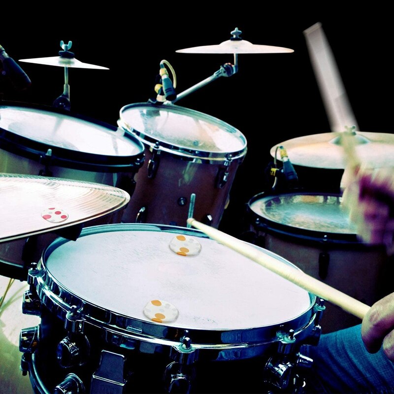 48 stuks drumdempers, siliconen drumdempers, dempers, gelpads, zelfklevende elektronische drumpads voor drumtoonregeling