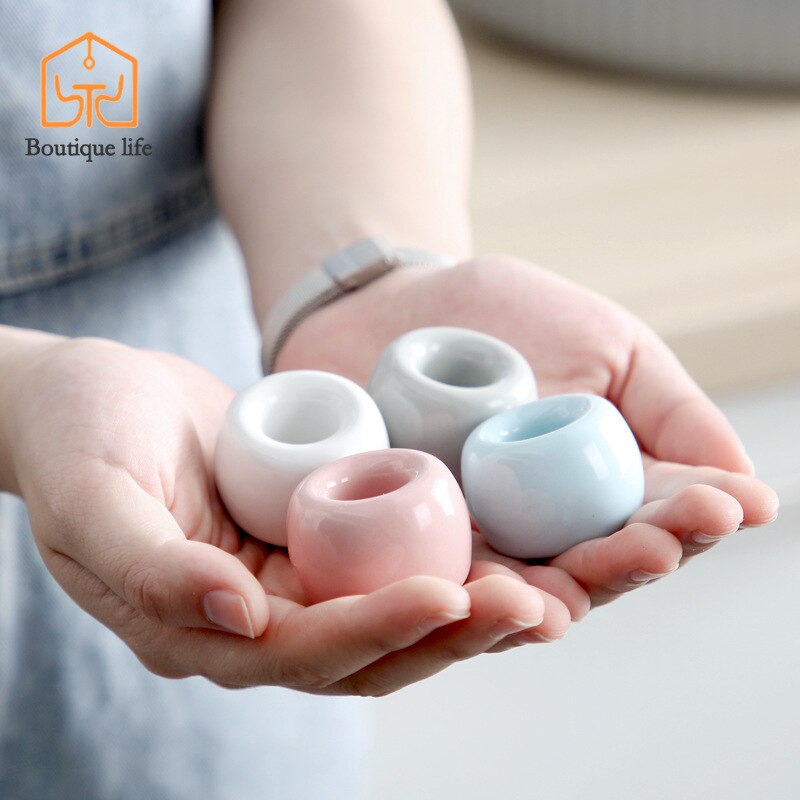 Household ceramic toothbrush holder simple personality couple toothbrush storage base bathroom accessories set toothbrush cup