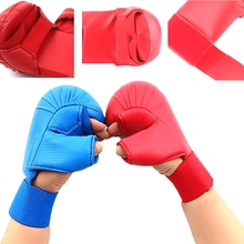 Adults Kids Karate Gloves Children Taekwondo Protector Pads Boxing Gloves Kickboxing WKF karate gloves Training Equipments