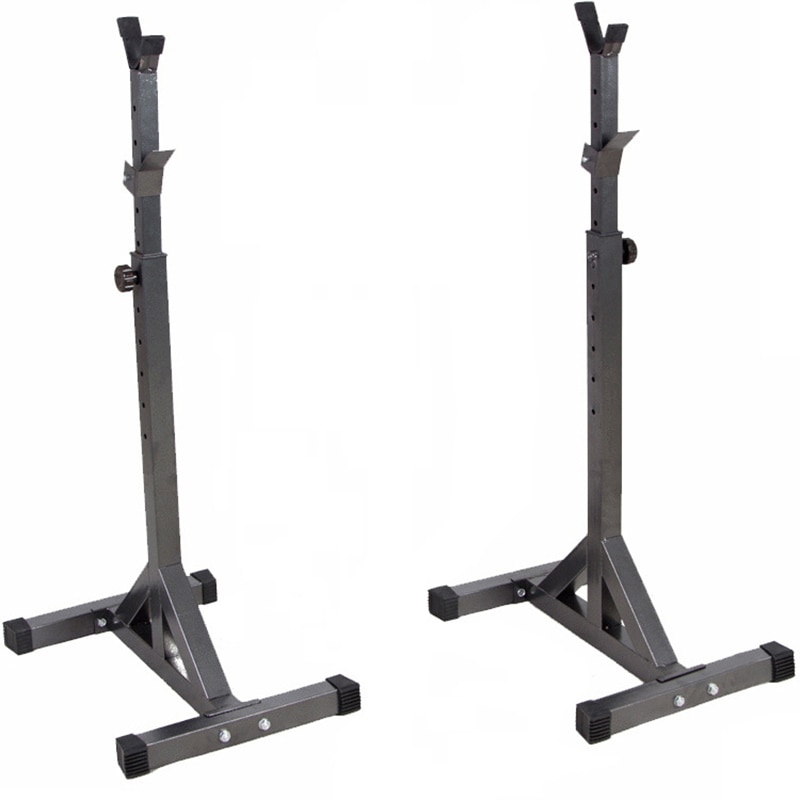 High Adjustable Squat Stand Split Barbell Rack Barbell Squat Body Frame Weight Lifting Barbell Rack Fitness Equipments