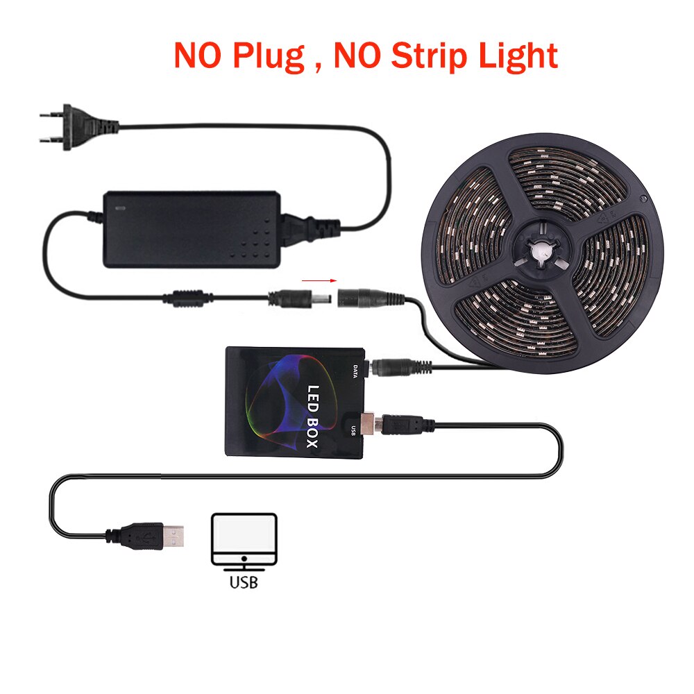 5V DIY Umgebungs TV USB LED Band HDTV Computer Monitor Hintergrundbeleuchtung PC Traum Bildschirm Farbe Licht Kasten für WS2812B SK6812 LED Streifen