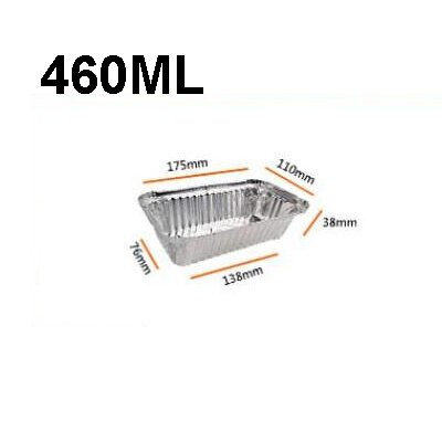 20 pezzi di vaschette antigoccia, griglia in alluminio usa e getta per griglia per grasso: 460ml / 20Pcs box with cover