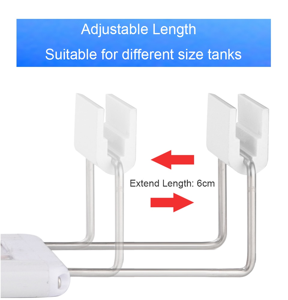 Super Slim LED Aquarium Lighting 8W-13W Aquatic Plant Lights with Extendable Waterproof Clip on Lamp For Fish Tank