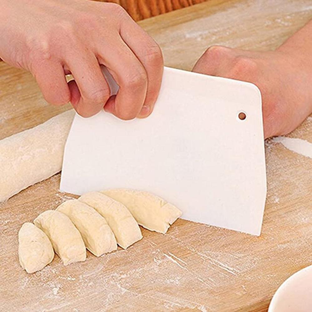 Espátula de pasteles de plástico, cortadores facetados, herramienta de cocina y hogar, Sección de pastelería, herramientas de cocción y cuchillos, espátulas con borde liso, cortadores