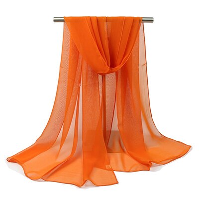 150*90cm solide hvite kvinner vanlig boble chiffon skjerf hijab wrap printe solide sjal strand utendørs store silke skjerf sjal kvinne: 13
