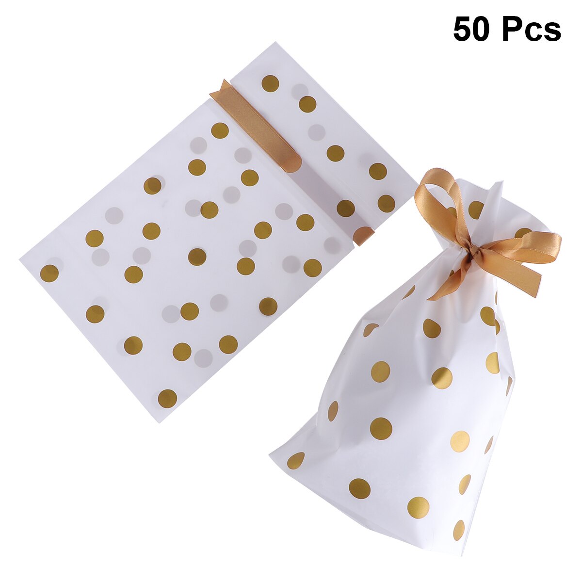 50 stuks Plastic Chocolade Gunst Sieraden Tassen Wikkelen Pakket Zakjes voor Party Bruiloft Verjaardag