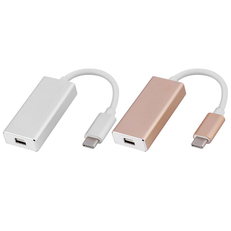 Nyeste thunderbolt 3 usb-c til mini displayport konverter 4k @ 60hz type-c til mini dp adapter til macbook!