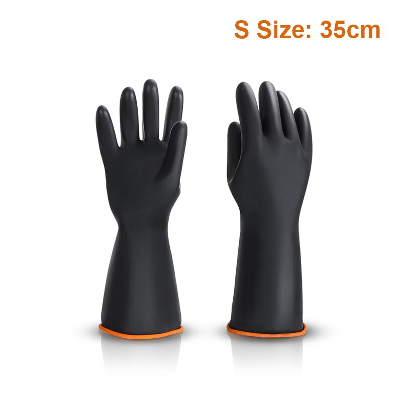 Chemische Slip Handschoenen, Oversize Househould Schoonmaken Industriële Latex Handschoenen Weerstaan Zuur Zware Handschoenen Voor Landbouw Werk: S