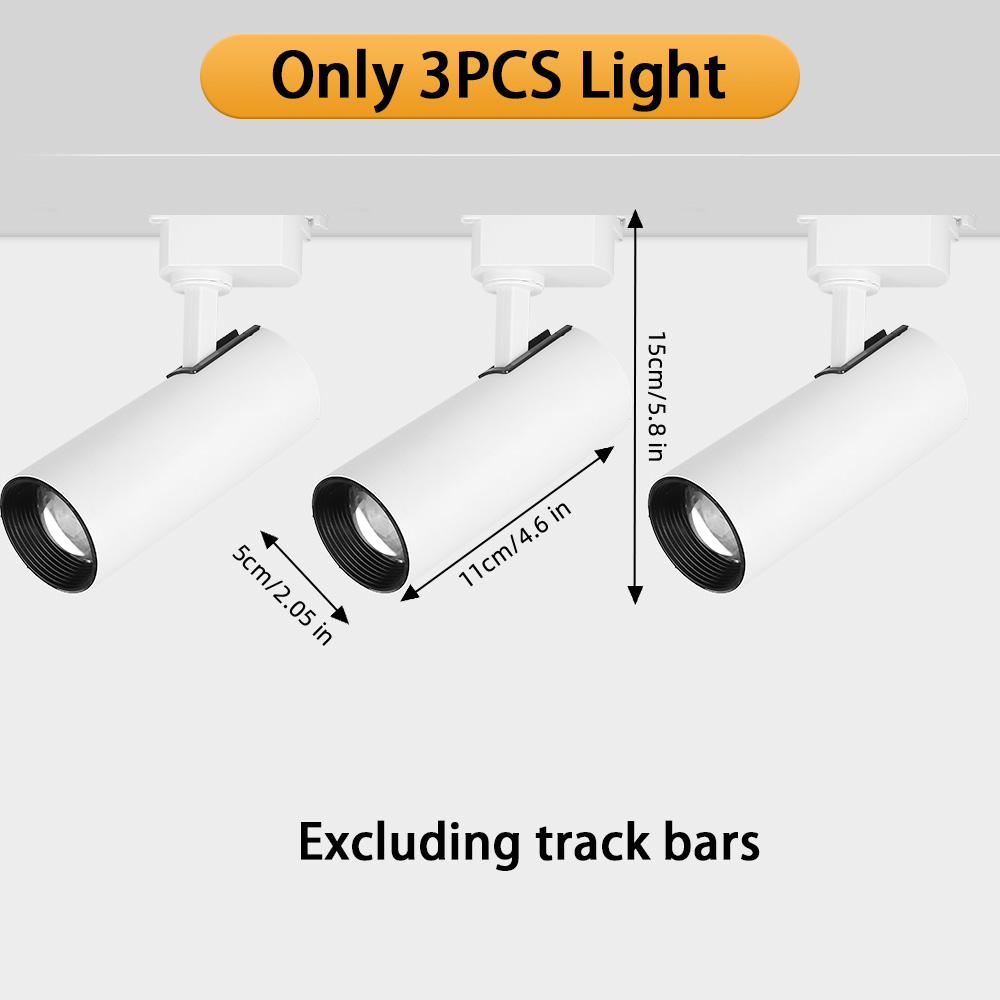 Dimmable LED Track Light, 180V-260V Spotlight, 20W Teto Spot, Iluminação interior do trilho para a decoração da sala de estar: Verde claro / 7w