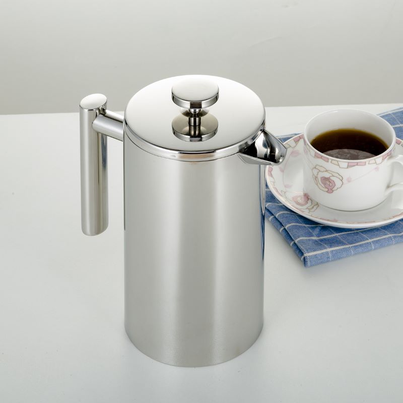 Double Insulation Coffee Pot 350ml Coffee Pot French Press Stainless Steel Coffee Pot Teapot With Filter
