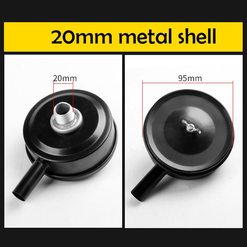1 st 20 mm draad luchtcompressor onderdelen metalen luchtcompressor inlaatfilter geluiddemper geluiddemper