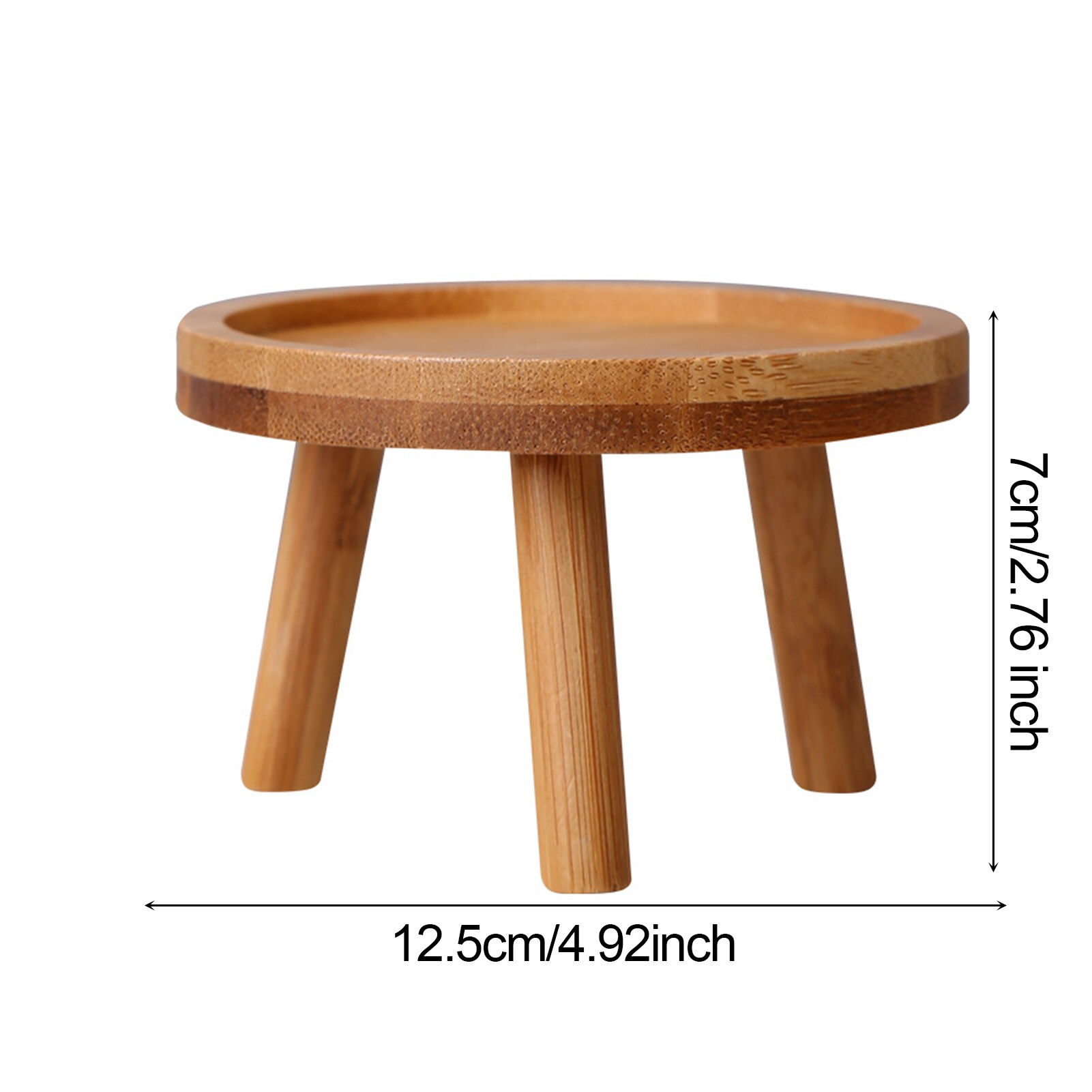 Puinen kasvijalusta kukkaruukun pohjapidike jakkara pitkä penkki korkea jakkara parveke mehevä pyöreä kukkahylly sisäkäyttöön: A 12.5 x 7cm