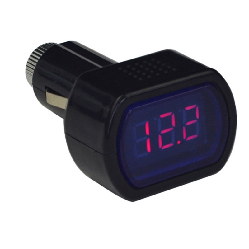 1pc draagbare digitale monitor auto volt voltmeter tester lcd sigarettenaansteker spanning paneelmeter