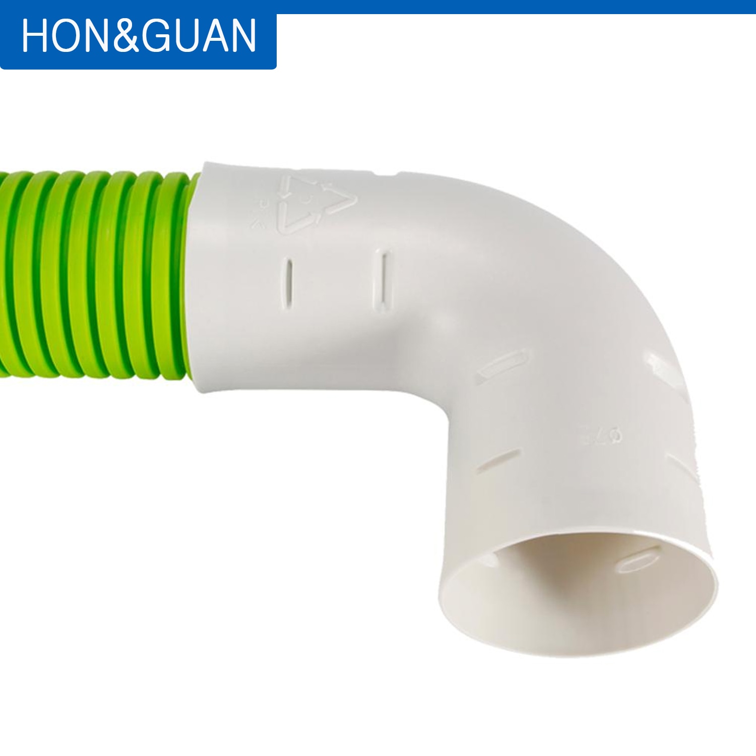 75/90mm Plastic Round Ducting Pipe Elbow 90 Degree Duct Connector Joint PVC Exhaust Ventilation Fitting for Inline Ducted Fan