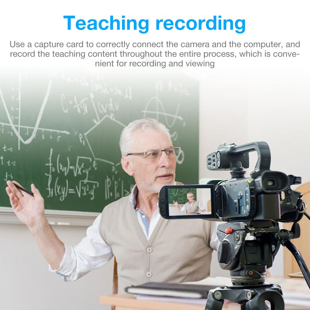 USB2.0 Capture Card HDMI Video Game Converter with Loop Out HDMI to USB Capture Device