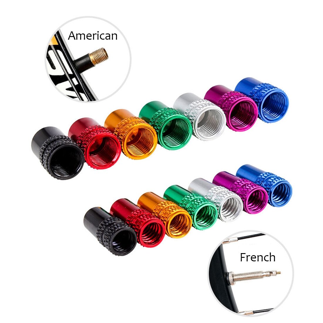 10Pcs di Alluminio del Freno Della Bicicletta Shifting Cavo End Cap Ultralight 7 Colori Linea del Freno Della Bici Protezione Cavi Della Copertura Esterna di Ciclismo sport