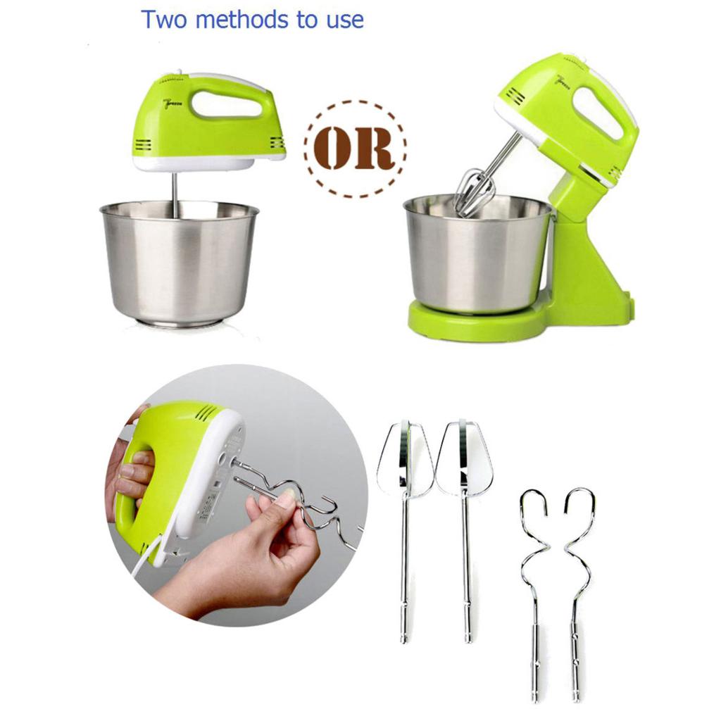 Elektrische Hand Mixer 7-Speed Mini Met Emmer Stand Mixer Voor Bakken Taart