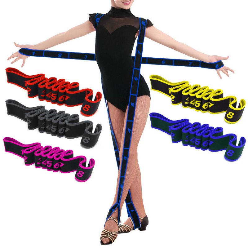 Children Latin Dance Training Bands Pilates Yoga Stretch Fitness Elastic Band