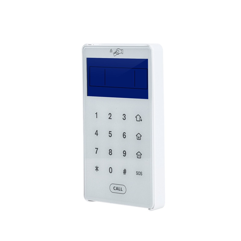 Focus Wireless 868Mhz RIFD touch keypad Disarm Alarm Host By RFID Tags Keypad Built In Lithium Battery