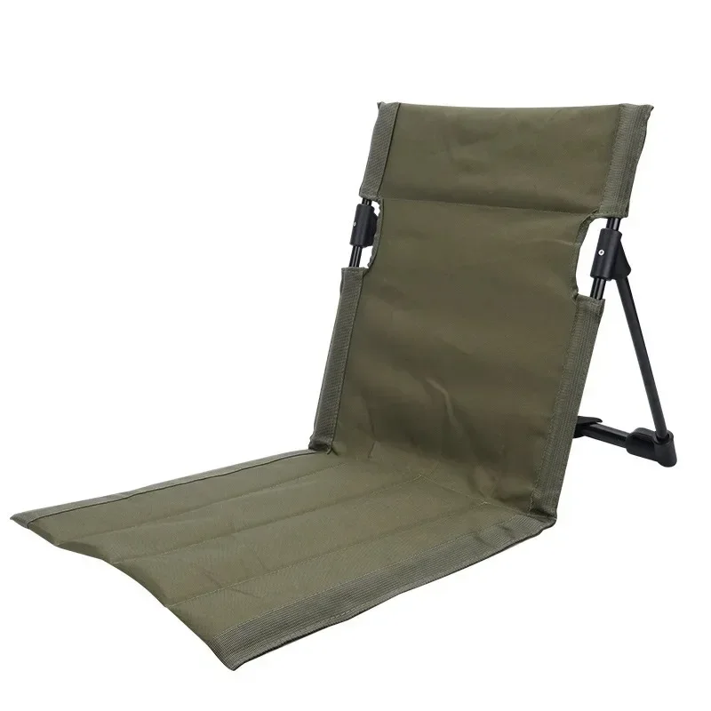 Chaise de camping - Pliable - Pliable - Portable - Dossier haut - Rembourrée