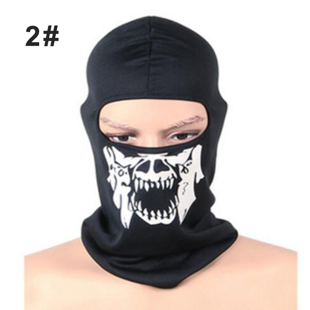 Kominiarka czaszka czapka kominiarka osłona na usta na imprezę Cosplay Halloween motocykl silnik Jazda rowerem na wolnym powietrzu deskorolka turystyka narciarstwo: 2