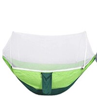 MYJ Portable Outdoor Camping Hammock Automatic Quick Opening Mosquito Free Hammock Fabric Hanging Bed Hunting Swing Pop-up tent: Light Green