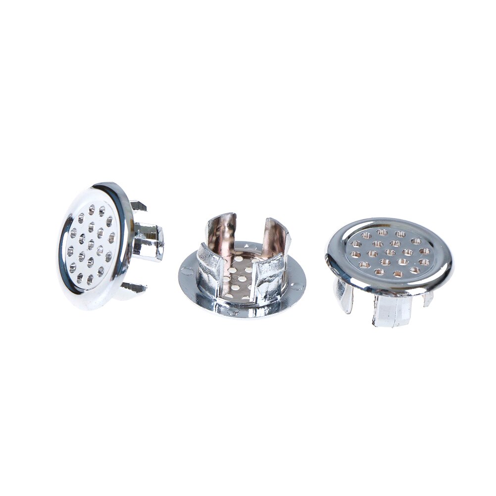 2/3pcs Basin Sink Round Overflow Cover Ring Insert Replacement Tidy Chrome Trim Bathroom Accessories Electroplating