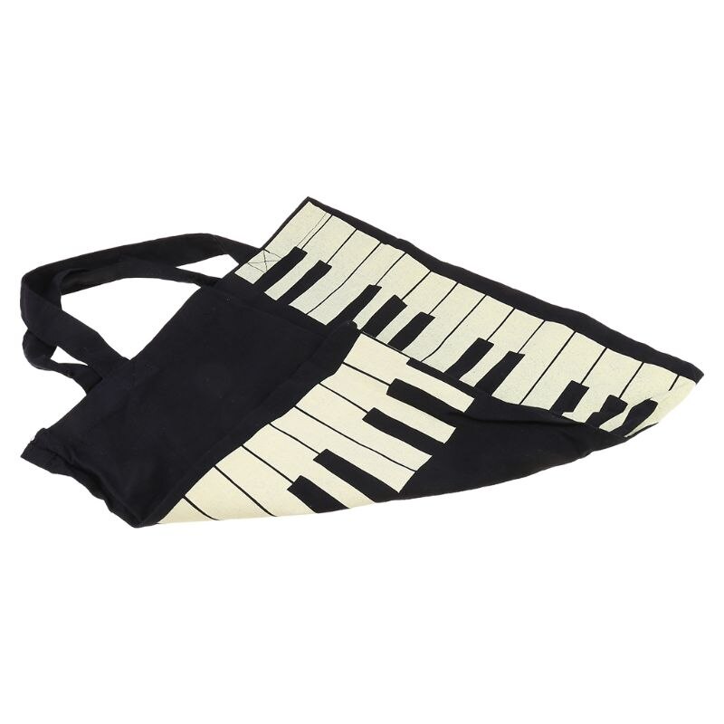 Black Piano Keys Music Handbag Tote Bag Shopping Bag Handbag X5XA