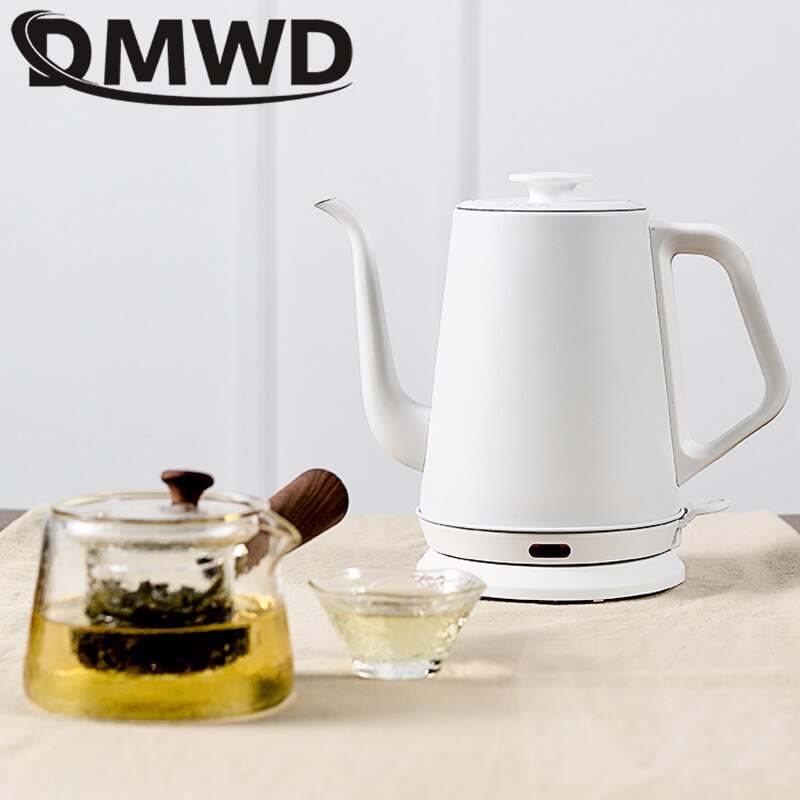 Rvs Zwanenhals Ketel 1L Fijne Mond Waterkoker Drip Koffie Hand Ponsen Pot 220V 1000W Elektrische Water boiler