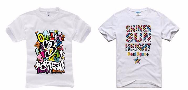 Leve transferência de calor de impressão a3 tamanho de camiseta 100% algodão (preço de 5 peças)