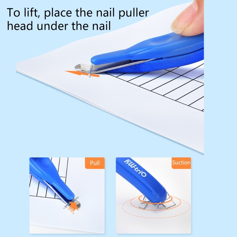 Portable Magnetic Staple Remover Puller Less Effort Staples Removal Tool for Home Office School Stationary