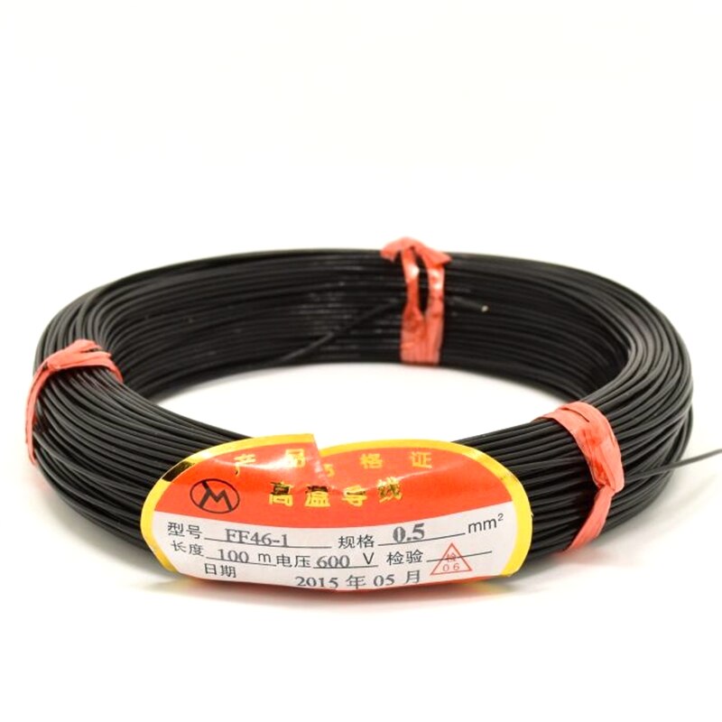 100M Cable Wire for Vehicle Loop Detector Coil Sensor Barrier 600V 0.5MM