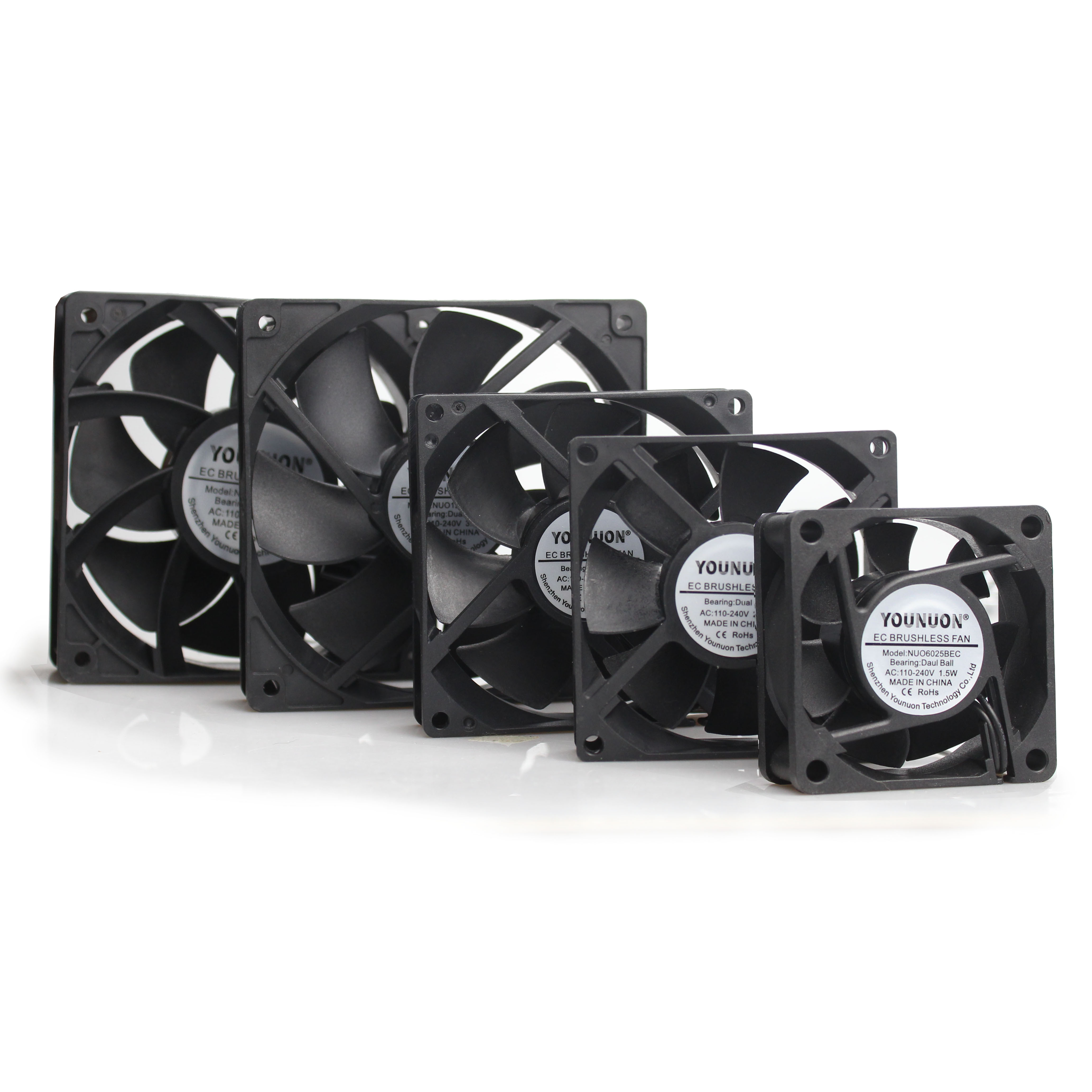 1Pcs Ec Brushlee Fan 6025/8025/9225/12025/12038/12032 Ac 110V 115V 120V 220V 240V Cooling Cooler Fan