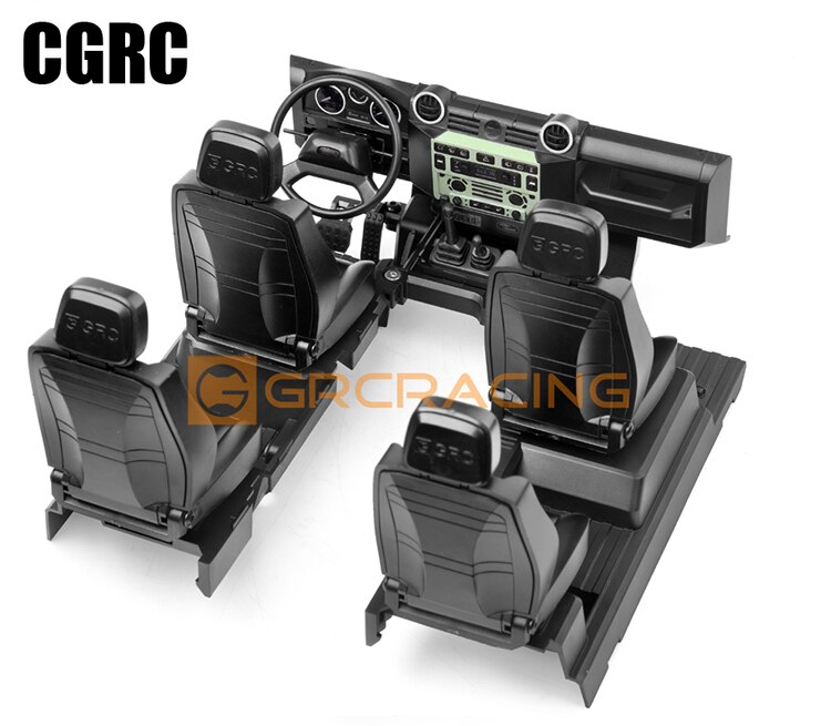 Interior Simulation Central Control Seat Modification For 1/10 RC Crawler Car Traxxas TRX4 Defender