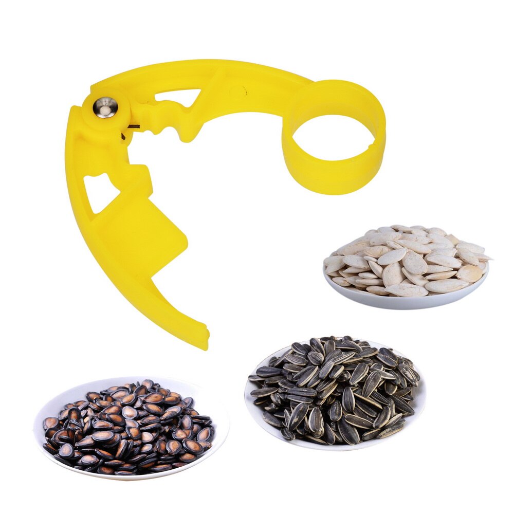 Éplucheur de graines de tournesol de pistache, ouvre-noix de pin, pince à graines de Melon multifonction en plastique