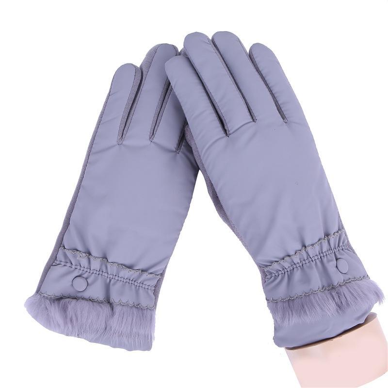 Women Casual Solid Full-Finger Windproof Touch 027A, 027C, 027D, 027E Screen Warm Screen, Gloves Unisex: gray027c