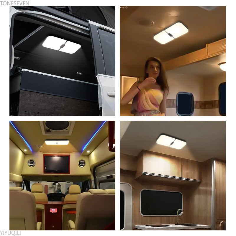 RV Verlichting Interieur 3 Kleuren Camper Verlichting 204 LEDs Dimbare 12 V Led Lampen Armatuur RV Plafond Lichtkoepel