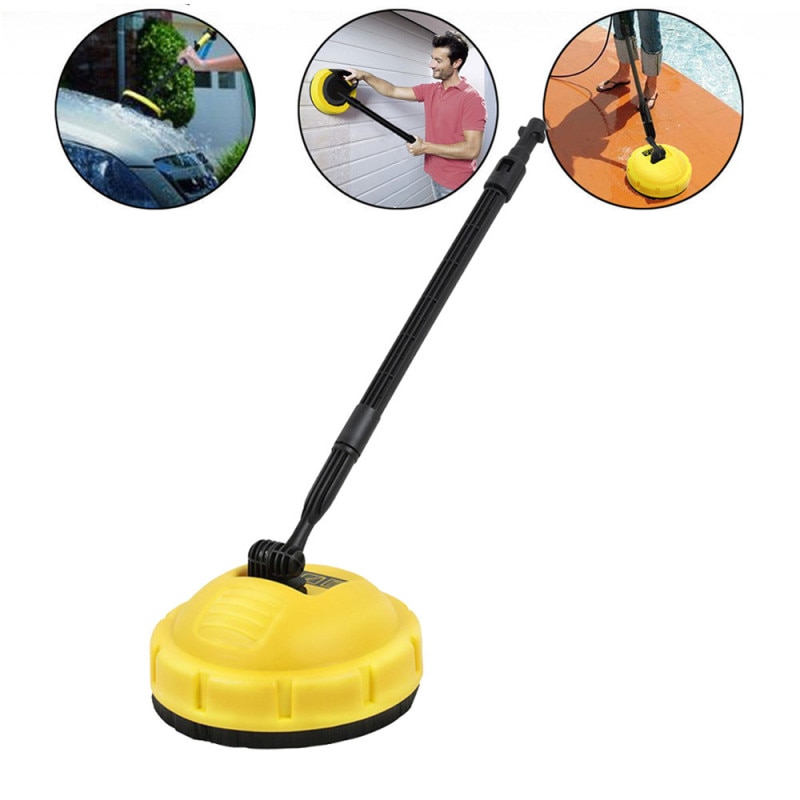 High-pressure Brush Disc Scrubbing Brush Floor Washer Rotary Surface Lance Cleaner for K2 K3 K4 Garden Cleaning Tools with Brush