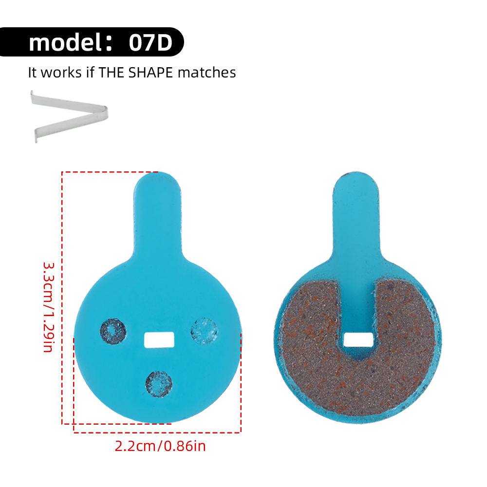 MOTSUV Bicycle Disc Brake Pads MTB Bike BB5 BB7 Pads Wear-resistant Blue Half Metal High Strength Steel Backplate Cycling Parts: light yellow