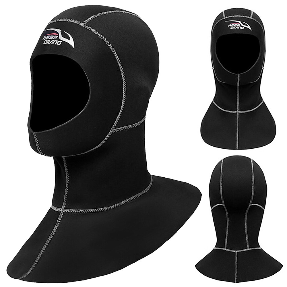 Diving Hat 3mm Neoprene Beach Water Hat Thermal Wetsuit Cap High Elastic Cap for Rafting Snorkeling Sailing Swimming Hat