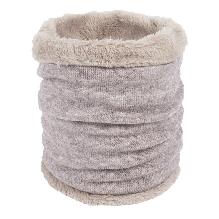 Mode Kinderen Winter Sjaal Dames Sjaals Warme Dikke Fluwelen Jongens En Meisjes Katoen O Ring Sjaal Man En Vrouwen hals Kraag: light gray