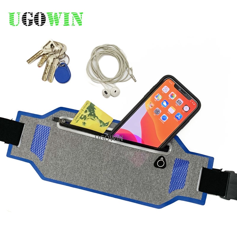 Ultra Dunne Running Taille Bag Lichtgewicht Transpiratie Sport Riem Voor Iphone 11 Pro Max Galaxy S5 Honor 8 Studio x8 Telefoon