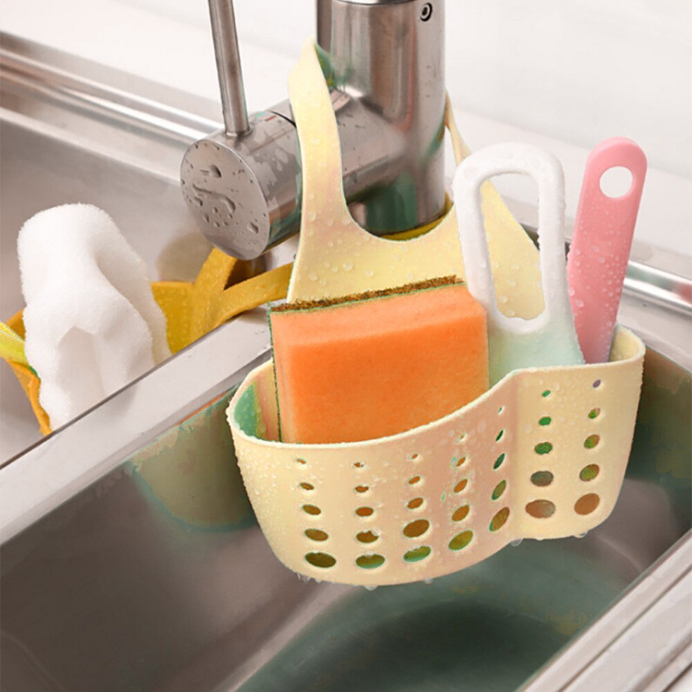1pcs Kitchen Dish Cloth Sponge Storage Bag Sink Holder Holder Soap Portable Home Hanging Drain Bag Basket Bath Storage Tools