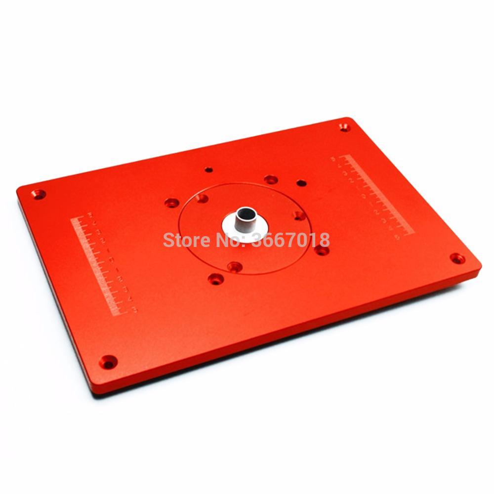 Plaque d&#39;insertion de Table de routeur universelle en aluminium 200x300x10mm avec couvercle pour Machine à graver le travail du bois, outil de bricolage