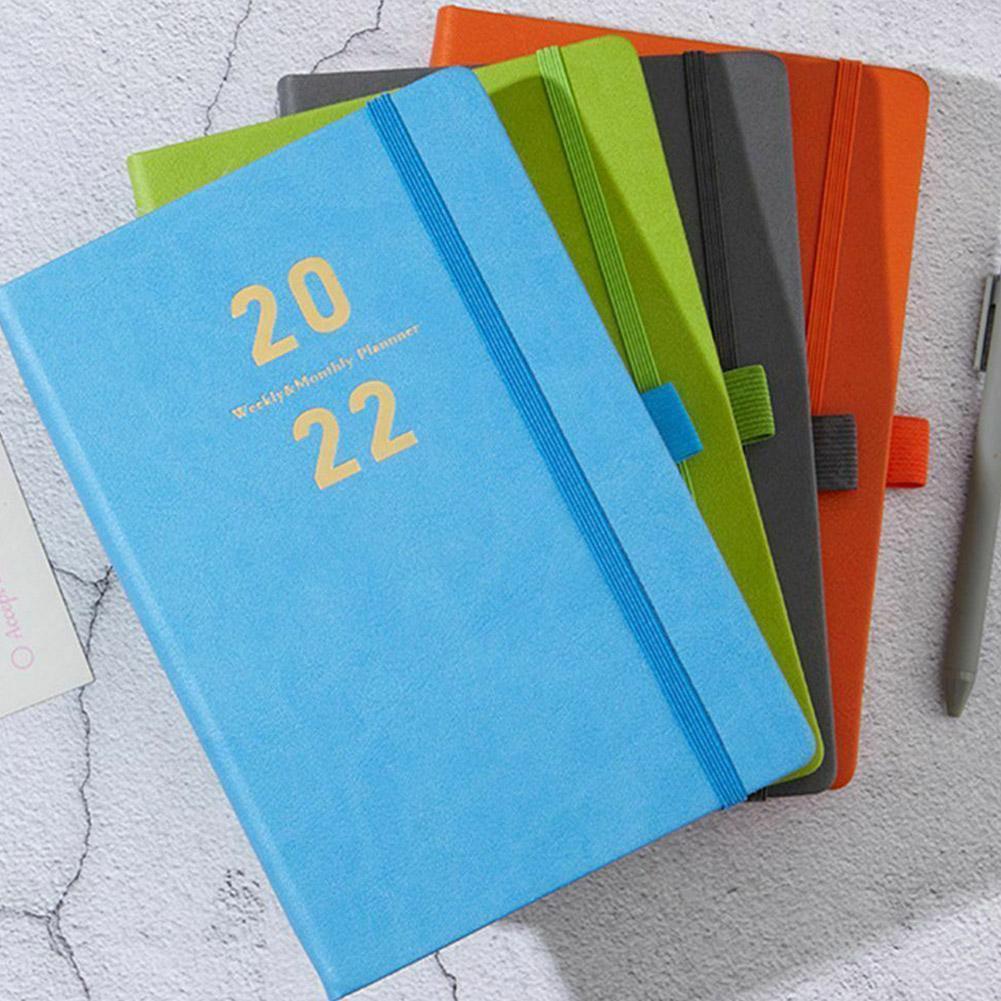 2022 A5 Agenda Planner Notebook Diary Notepad Daily Stationery Reminder Book Schedules Goals Weekly School Suppli Habit Not N0i4