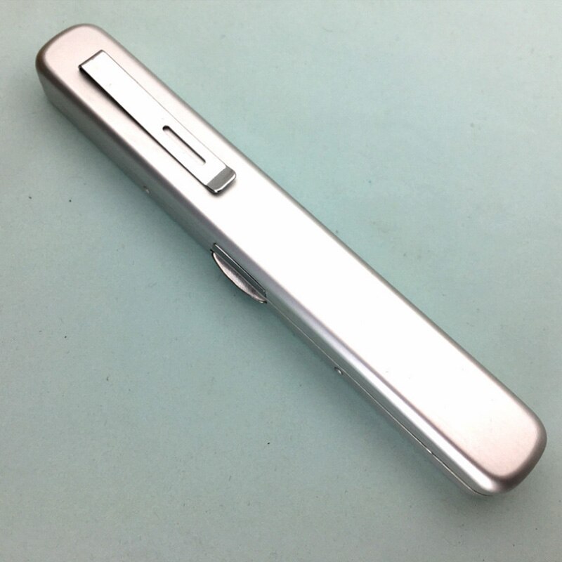 Best Verkopende Mini Aluminium Brillenkoker Mannen En Vrouwen Mode Draagbare Glazen Doos Leesbril Glazen Doos: Zilver