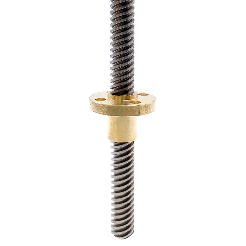 Vite di comando T8 200mm guida lineare stampanti 3D parti passo elicoidale 2mm 4mm 8mm 10mm 12mm viti trapezoidale con dado