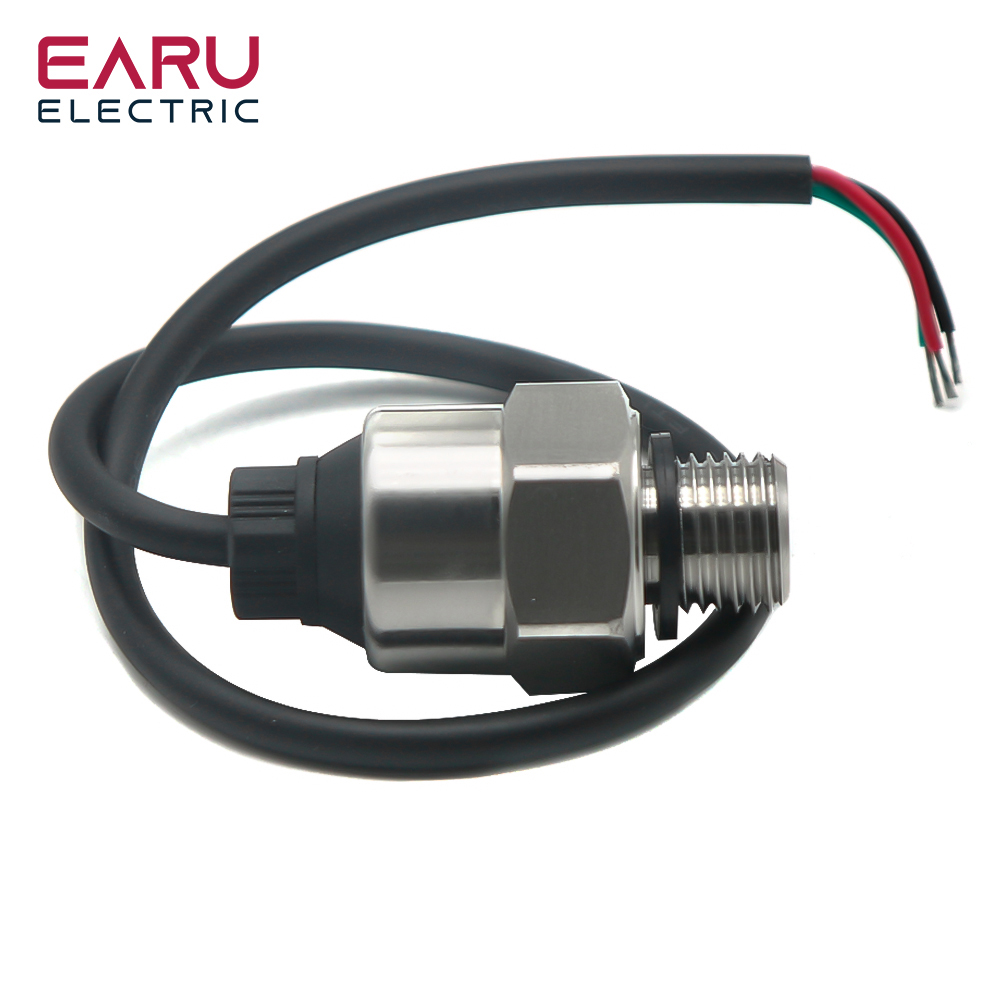 Drucksensor-Absender für Wasser, Öl, Kraftstoff, Gas, Luft, G1/4, 5 V, Keramik-Sensor, Edelstahl, 0,5 MPa, 1,2 MPa, Wandler